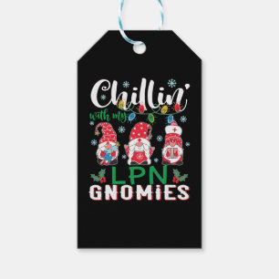 Hanging With My Lpn Gnomies Xmas Light Nurse Gift Tags
