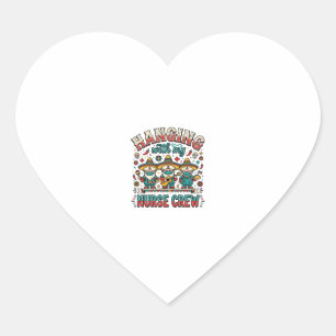 Hanging With My Nurse Crew Fiesta Nurse Shirt Desi Heart Sticker