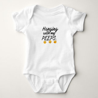 Hanging With My Peeps - Social Design Baby Bodysuit