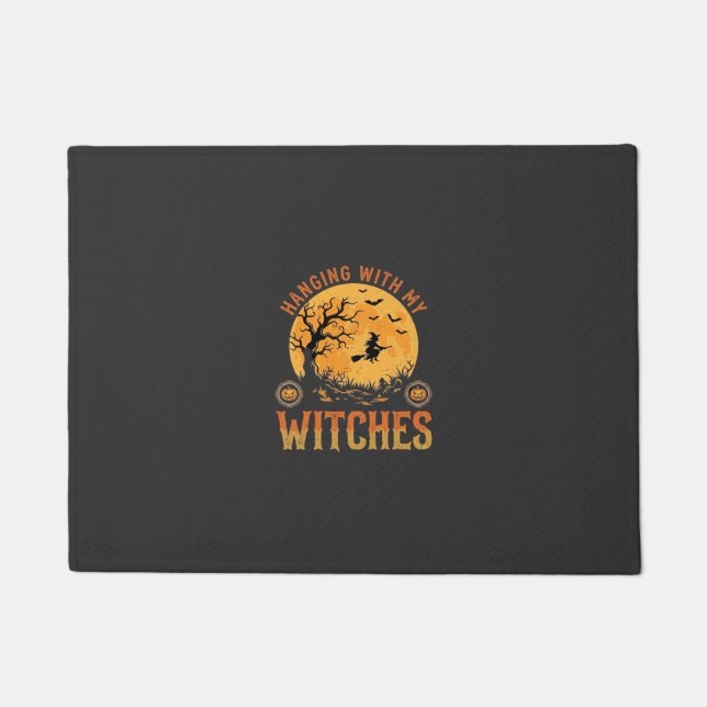 Hanging With My Witches Halloween Doormat (Front)