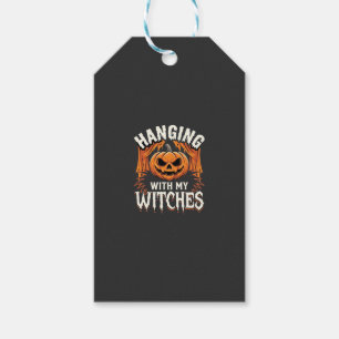 Hanging With My Witches Halloween Pumpkin Gift Tags