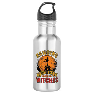 Hanging With My Witches Halloween Vintage Shirt De 532 Ml Water Bottle