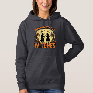Hanging With My Witches Vintage Halloween Design_1 Hoodie