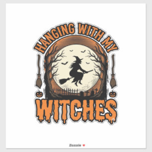Hanging With My Witches Vintage Halloween Shirt De