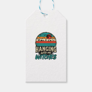 Hanging With My Witches Vintage Halloween Shirt De Gift Tags