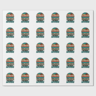 Hanging With My Witches Vintage Halloween Shirt De Wrapping Paper