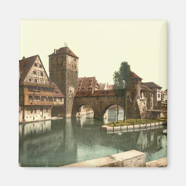 Hangman Bridge, Nuremberg, Bavaria, Germany Magnet (Front)