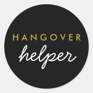 Hangover Helper Wedding Favour Sticker