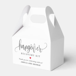 Hangover Kit Editable Colour Lovely Calligraphy Favour Box