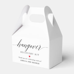 Hangover Kit Editable Colour Modern Script Favour Box