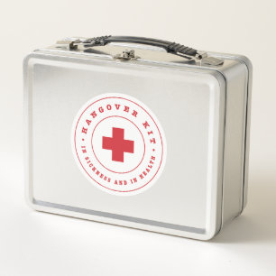 Hangover Kit Metal Lunch Box