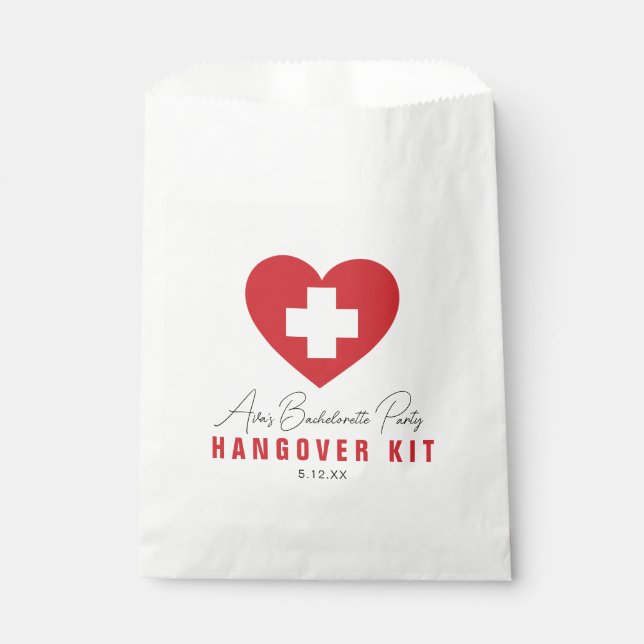 HANGOVER Kit Personalised Favour Bags (Front)