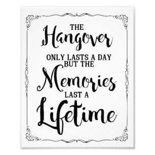 hangover party sign, vintage, wedding sign