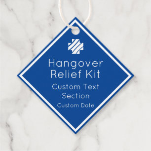 Hangover Relief Kit Favour Tags