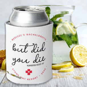 Hangover Relief Kit Personalised But Did You Die Can Cooler
