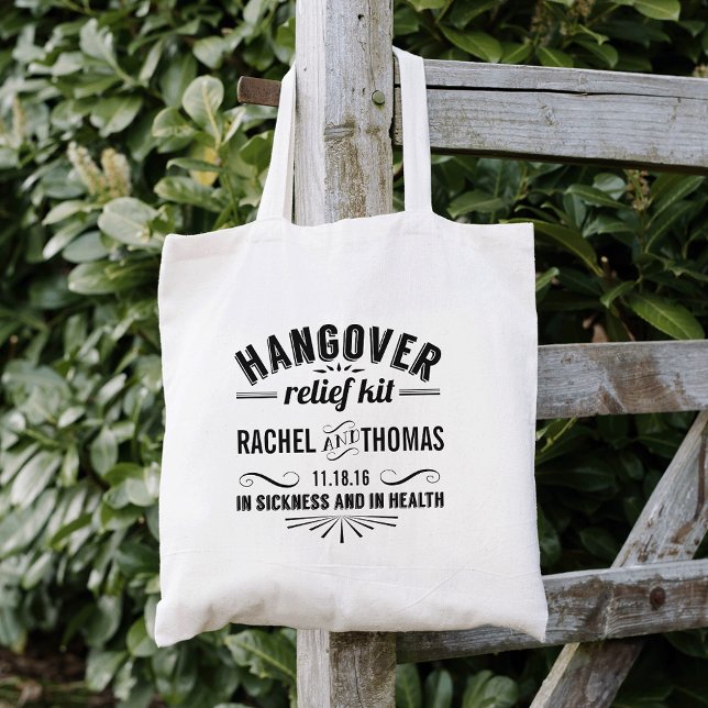 Hangover Relief Kit | Wedding Favour Tote Bag (Creator Uploaded)