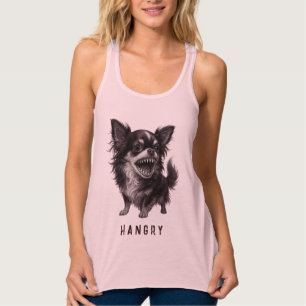 Hangry Chihuahua - Funny Aggressive Angry Scary Singlet