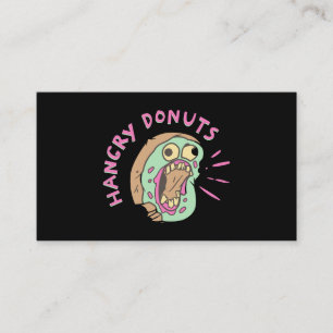 Hangry Donut Mascot Business Card