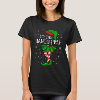 Hangry Elf Christmas Family Group Women Girls Xmas T-Shirt