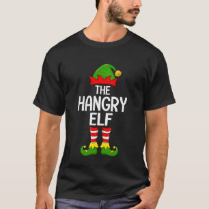 Hangry Elf Xmas Matching Family Elf Squad Christma T-Shirt