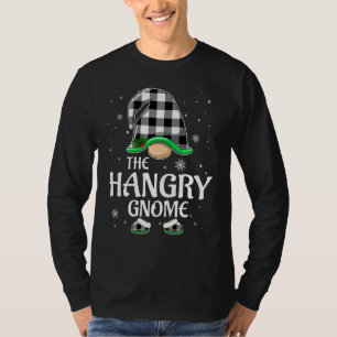 Hangry Gnome Buffalo Plaid Christmas Matching Fami T-Shirt