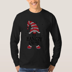 Hangry Gnome Buffalo Plaid Matching Christmas 2021 T-Shirt