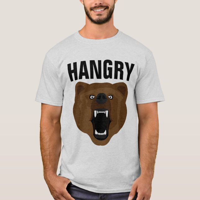 HANGRY GRIZZLY BEAR T-Shirts (Front)