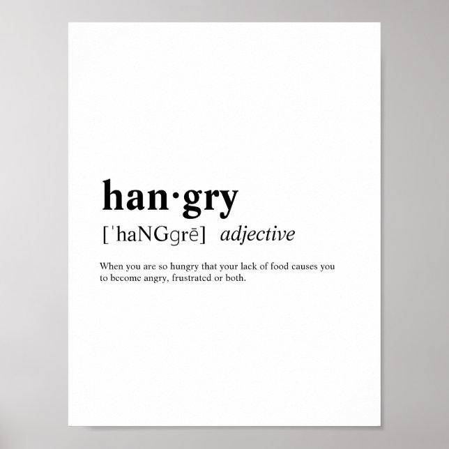 Hangry Poster (Front)