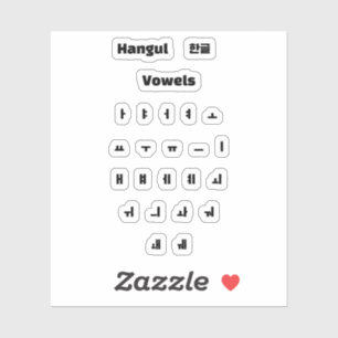 Hangul vowels / 한글 모음