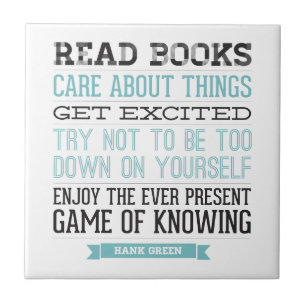 Hank Green Quote Tile