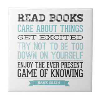Hank Green Quote Tile