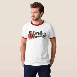 Hank's Guitar Tee in Red