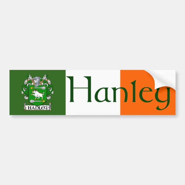 Hanley Coat of Arms Bumper Sticker (Front)