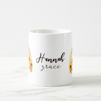 Hanna Hebrew Meaning Grace Rainbow Sunflower Boho Coffee Mug