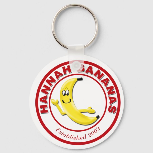 Hannah Bananas Key Ring (Front)