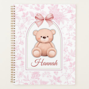 Hannah   Custom Pink Teddy Bear Nursery Design  Planner