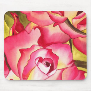 Hannah Gordon pink Rose Mouse Pad