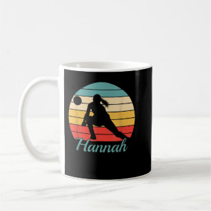 Hannah Name Gift Personalised Volleyball Coffee Mug