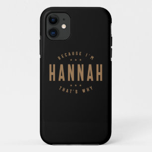 Hannah Name Personalised Birthday Name Hannah  Case-Mate iPhone Case