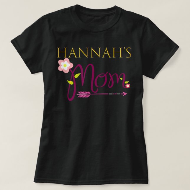 Hannah's Mum Birthday Party Shirt Cute Outfit Gift (Design Front)
