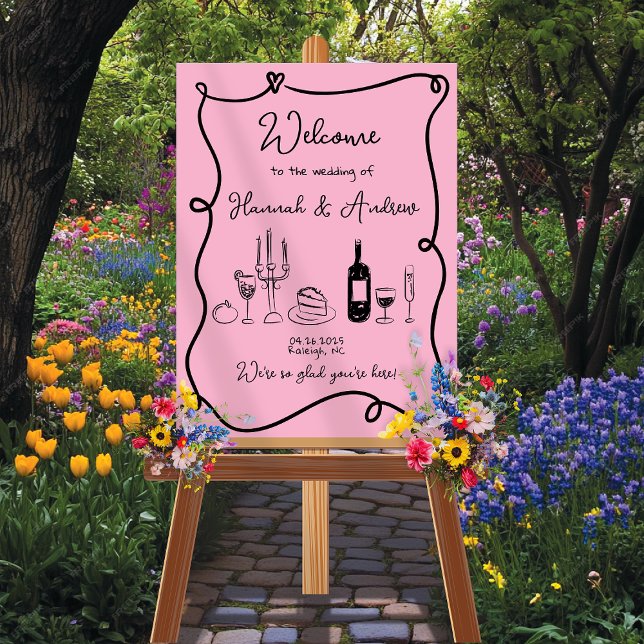 Hannah's Welcome Wedding Table scape Poster (Creator Uploaded)