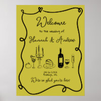 Hannah's Welcome Wedding Table scape