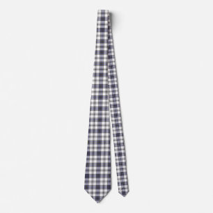 Hannay Tartan Plaid Blue Black Pattern Tie