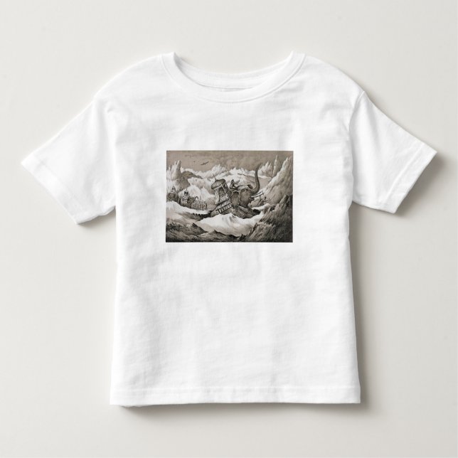 Hannibal (247-c.183 BC) and his war elephants cros Toddler T-Shirt (Front)