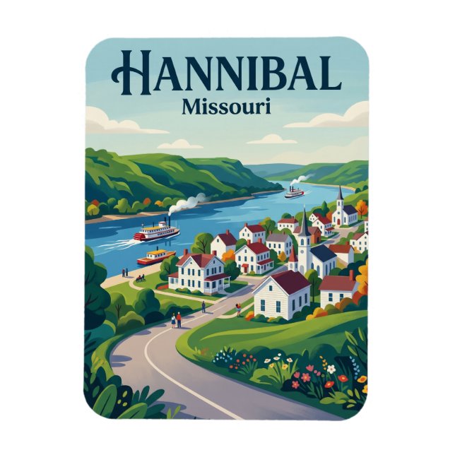 Hannibal Missouri Magnet (Vertical)