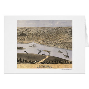 Hannibal, MO Panoramic Map - 1869