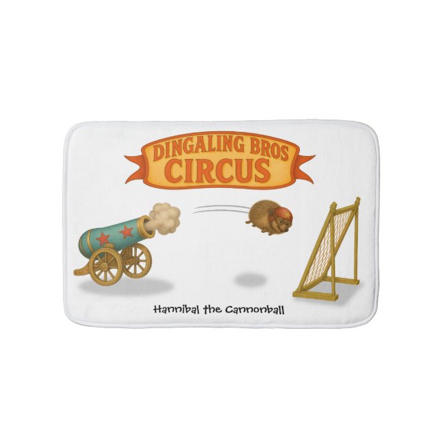 Hannibal the Cannonball Bath Mat (Front)