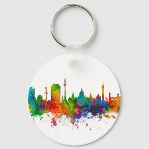 Hannover Germany Skyline Key Ring