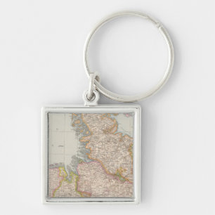 Hannover, SchleswigHolstein, North Germany Map Key Ring