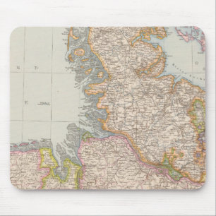 Hannover, SchleswigHolstein, North Germany Map Mouse Pad